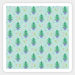 Christmas tree pattern Sticker